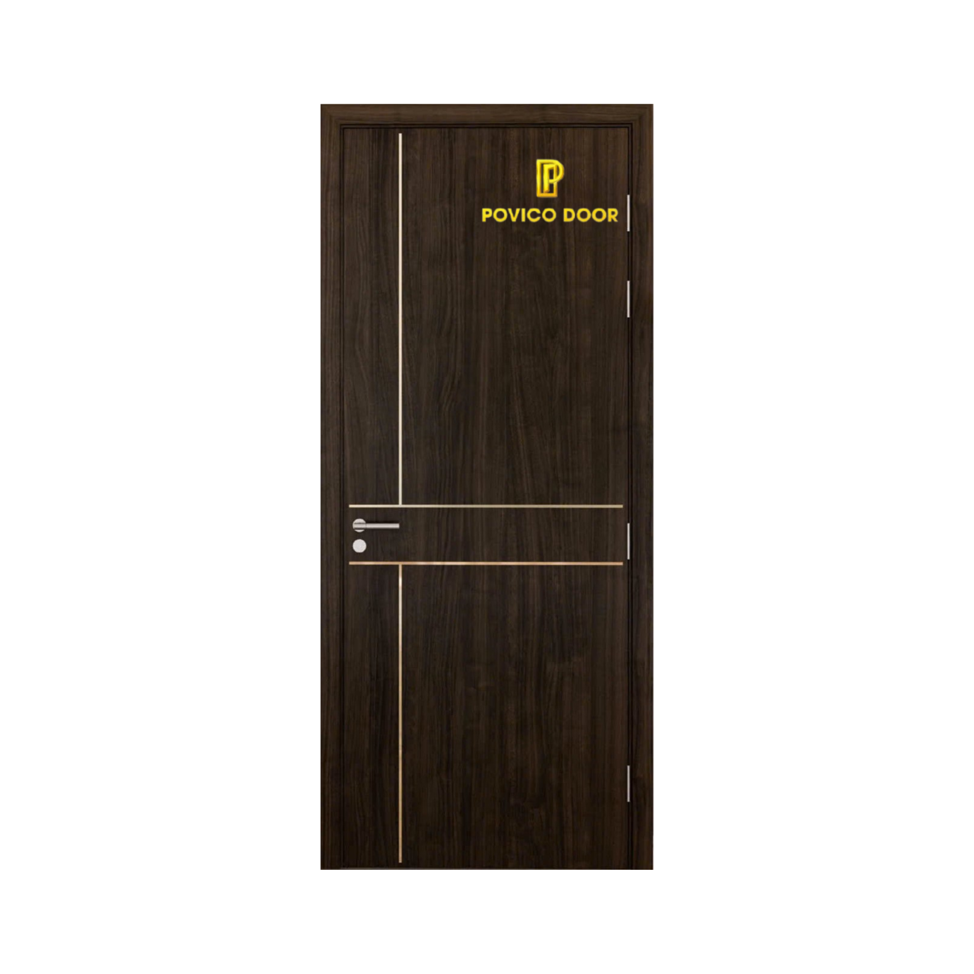 Cửa phẳng phủ film 3 sọc theo yêu cầu pvc-002